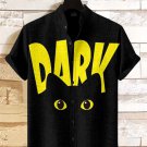 Men's Black Cat In The Dark Night Print Casual Shirt