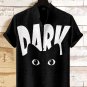 Men's Black Cat In The Dark Night Print Casual Shirt