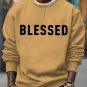 Men's Blessed Art Print Casual Sweatshirt