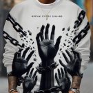 Men's Break Every Chains Print Casual Sweatshirt