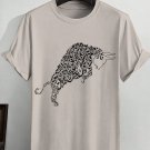 Men's Bull Arabic Calligraphy Graphic Print Cotton Casual T-Shirt