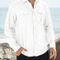 Men's Casual Chest Pockets Single Breasted Long Sleeve Shirt