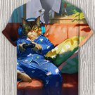 Men's Cat Playing Games On The Sofa Print Casual Shirt