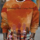 Men's Celebrating Black History Month Art Print Casual Sweatshirt