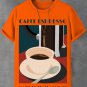 Men's Coffee Espresso Made In Italy Illustration Print Cotton Casual T-Shirt