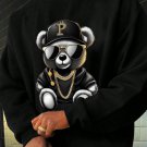Men's Cool Bear Hip-hop Art Print Casual Sweatshirt