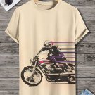 Men's Cool Motorcycle Racer Art Graphic Print T-Shirt