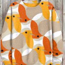 Men's Cute Bird Geometric Art Print Casual Sweatshirt