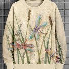 Men's Dancing Dragonflies Art Print Casual Sweatshirt