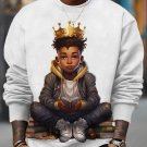 Men's Empowering Black Boy Joy King Black Excellence Magic Print Casual Sweatshirt