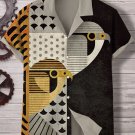 Men's Eurasian Kestrels Art Print Linen Blend Shirt