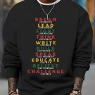 Men's Faith Art Slogan Print Casual Sweatshirt