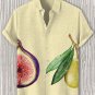 Men's Fig And Olive Art Print Casual Shirt