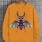 Men's Flying Insect Graphic Print Cotton Casual Sweatshirt