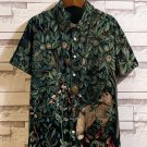 Men's Forest Nature All Over Print Linen Blend Shirt