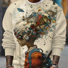 Men's Fun Fantasy Art Print Casual Sweatshirt