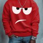 Men's Funny Cartoon Emoticons Print Cotton Casual Sweatshirt