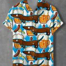 Men's Funny Dachshund And Beer Print Shirt