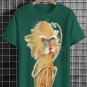 Men's Funny Sketch Line Monkey Graphic Print Cotton Casual T-Shirt
