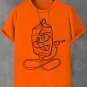 Men's Hand Drawing Music Entertainment Graphic Print Cotton Casual T-Shirt