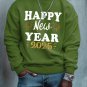 Men's Happy New Year 2025 Print Cotton Casual Sweatshirt