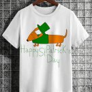 Men's Happy St. Patrick's Day Dachshund Dog Print T-Shirt