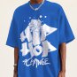 Men's Hip Hop Black Power Fist Print Cotton Casual T-Shirt