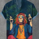 Men's Hippie Soul Forest Spirituality Art Print Shirt