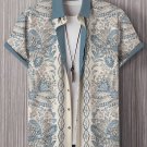 Men's Indian Paisleys Flower Pattern Art Print Short Sleeve Shirt