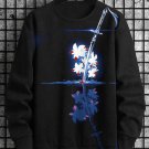 Men's Japanese Art Flowers And Swords Print Casual Sweatshirt