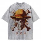 Men's Japanese Art Skull Graphic Print Casual T-Shirt