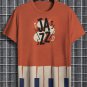 Men's Jazz Piano Key Graphic Print Casual T-Shirt