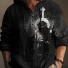 Men's Jesus Crown Of Thorns Art Print Hooded Shirt