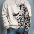 Men's Leopard Art Print Casual Sweatshirt