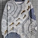 Men's Lotus Leaf And Fish Relief Art Print Casual Sweatshirt