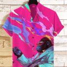 Men's Monkey Smoking Art Print Casual Shirt