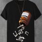 Men's Music Is Healing Print Cotton Casual T-Shirt