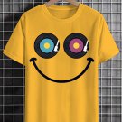Men's Music Makes Me Laugh Album Art Print Cotton Casual T-Shirt