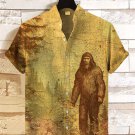 Men's Mysterious Monsters Haunt The Forest Art Print Casual Shirt