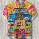Men's Need A Miracle Art Print Casual Shirt