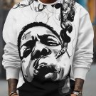 Men's Notorious Big Shot Print Casual Sweatshirt
