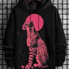 Men's Panther Moon Art Print Hooded Sweatshirt