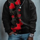 Men's Poker Card Pattern Art Print Casual Sweatshirt