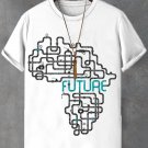 Men's Protecting African Future Map Art Print Cotton Casual T-Shirt