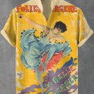 Men's Retro Circus Freak Nostalgia Illustration Print Casual Shirt
