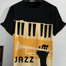 Men's Retro Colors Jazz Music Art Print T-Shirt