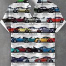 Men's Retro Nostalgic Car Collection Art Print Shirt