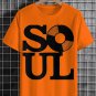 Men's Retro Soul Record Graphic Print Cotton Casual T-Shirt