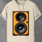 Men's Retro Stereo Nostalgic Music Art Print Cotton Casual T-Shirt