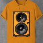 Men's Retro Stereo Nostalgic Music Art Print Cotton Casual T-Shirt